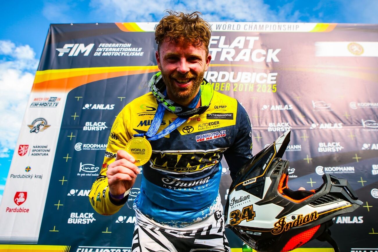 Ervín Krajčovič is the 2025 FIM Flat Track World Champion